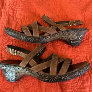 Brown BORN Multi Strape Sandal